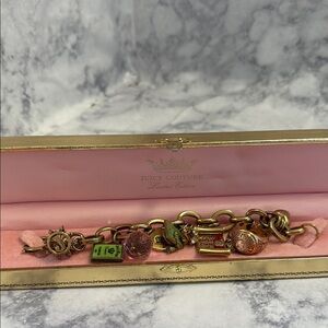 Juicy Couture Gold Charm Bracelet